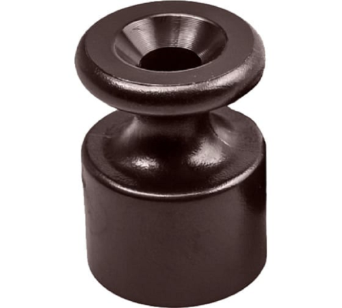 Изолятор пластик для монтажа ретро-провода Bironi Retro коричневый картинка